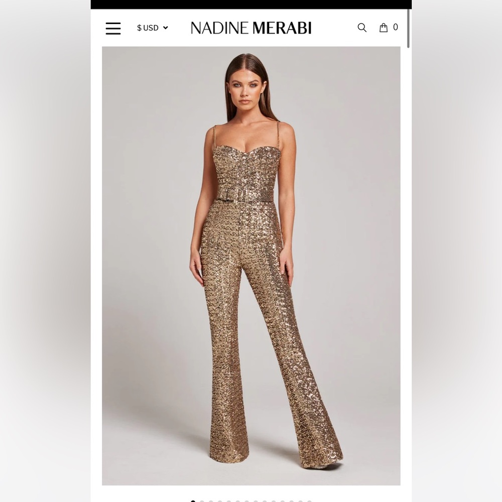 Nadine Merabi Lucinda jumpsuit XL worn for 30min.
